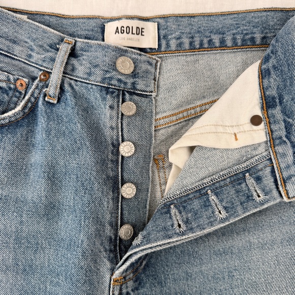 Agolde - Riley High Rise Straight Jeans - Picture 6 of 7
